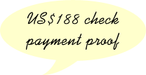 US$188 check payment proof